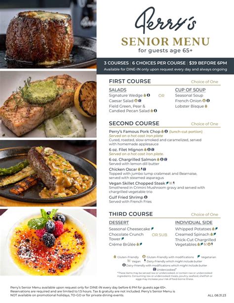 perry's steakhouse menu|More.